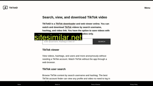 tiktokd.com alternative sites
