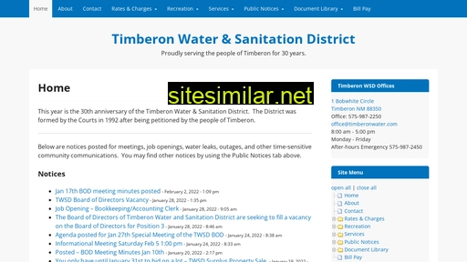 timberonwater.com alternative sites