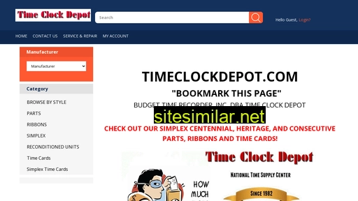 Timeclockdepot similar sites
