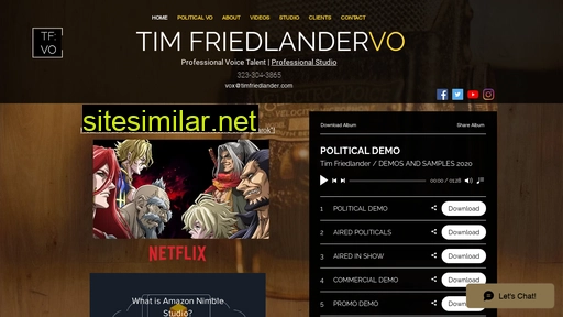 timfriedlandervo.com alternative sites