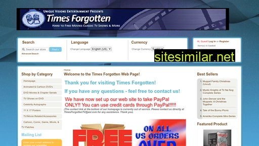 timesforgottendvd.com alternative sites