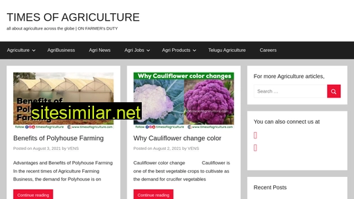 timesofagriculture.com alternative sites