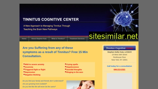 Tinnituscognitivecenter similar sites