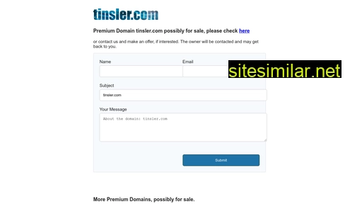tinsler.com alternative sites