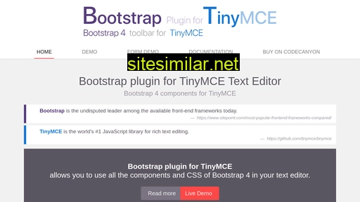 tinymce-bootstrap-plugin.com alternative sites