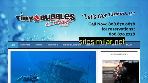 tinybubblesscuba.com alternative sites