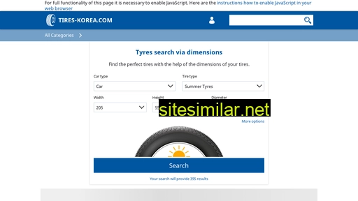 tires-korea.com alternative sites