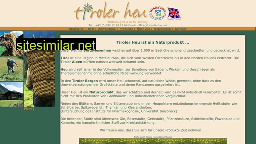 tiroler-heu.com alternative sites