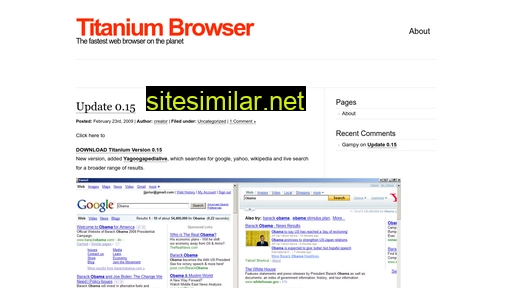 titaniumbrowser.com alternative sites