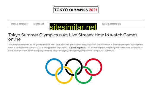 Tokyoolympic2021s similar sites