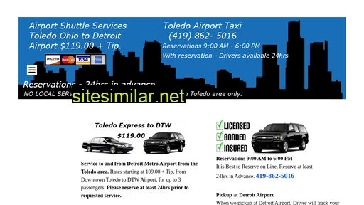 Toledoairporttaxi similar sites