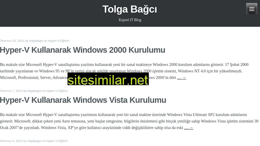 tolgabagci.com alternative sites
