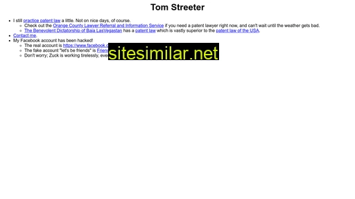 tomstreeter.com alternative sites