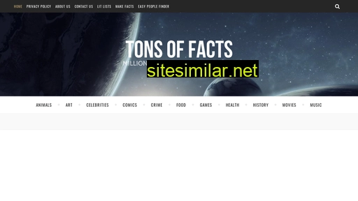 tonsoffacts.com alternative sites