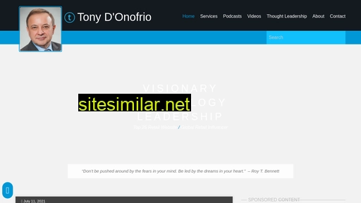 tonydonofrio.com alternative sites