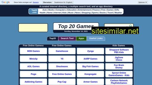 top20games.com alternative sites