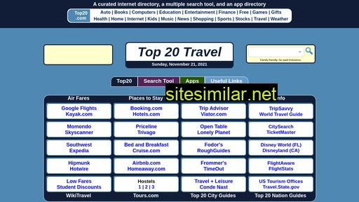 top20travel.com alternative sites