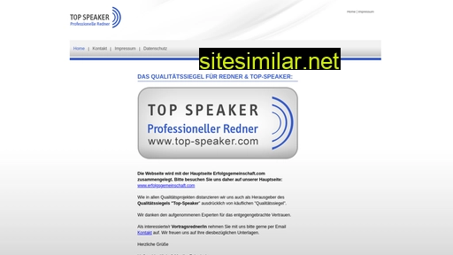 Top-speaker similar sites