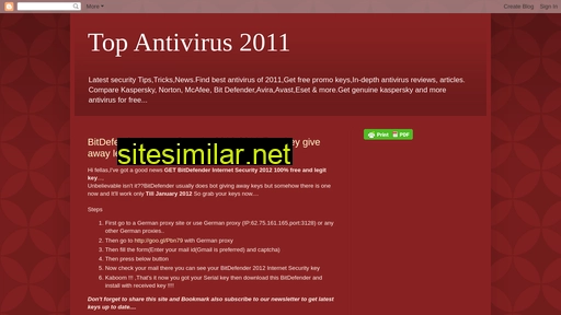 topantivirus2011.blogspot.com alternative sites