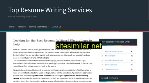 Topresumewritingservices similar sites