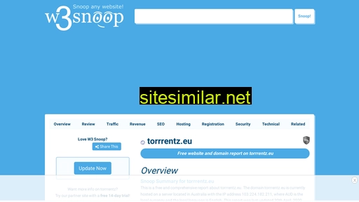 torrrentz.eu.w3snoop.com alternative sites