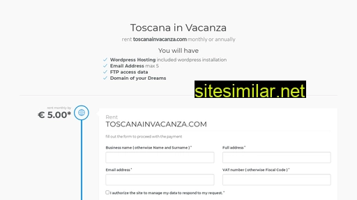 Toscanainvacanza similar sites