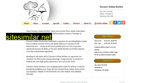 toscanositaliankitchenma.com alternative sites