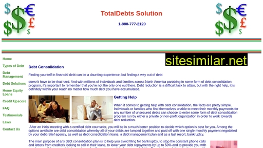 Totaldebts similar sites