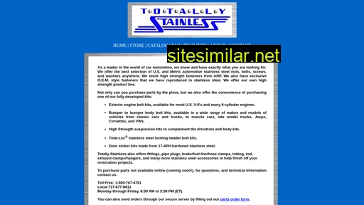 totallystainless.com alternative sites