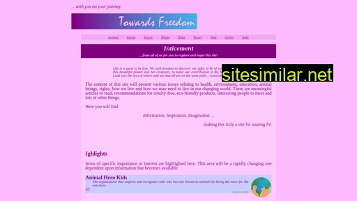 towardsfreedom.com alternative sites