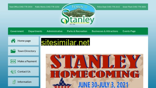 townofstanley.com alternative sites