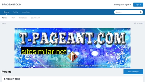 t-pageant.com alternative sites