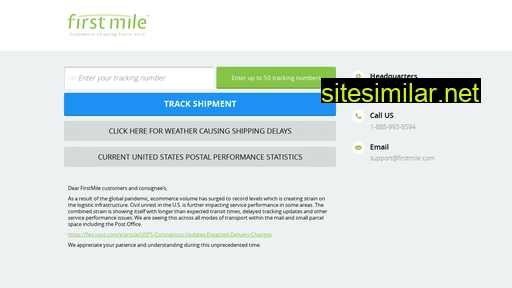 track.firstmile.com alternative sites