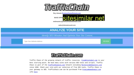 trafficchain.com alternative sites