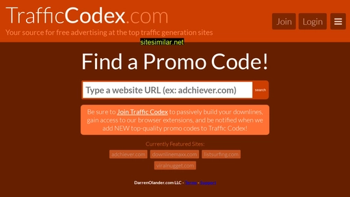 Trafficcodex similar sites