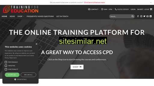 trainingforeducation.com alternative sites