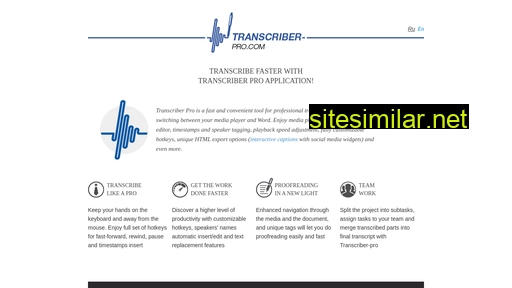 transcriber-pro.com alternative sites