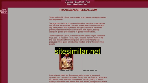 Transgenderlegal similar sites