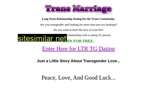 transmarriage.com alternative sites