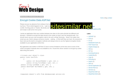 Tracyswebdesign similar sites
