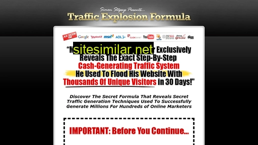 trafficexplosionformula.com alternative sites