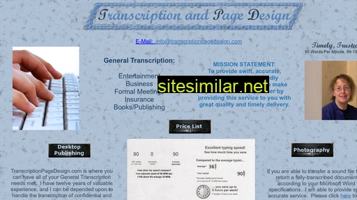 transcriptionpagedesign.com alternative sites