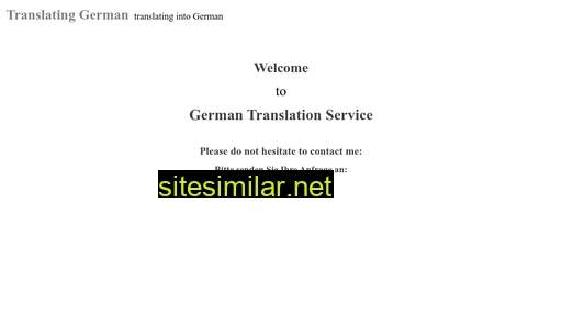 Translating-german similar sites