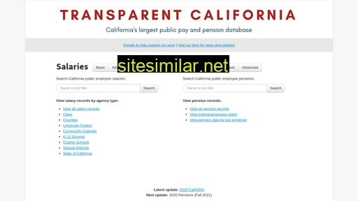 transparentcalifornia.com alternative sites
