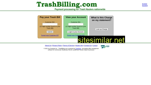 trashbilling.com alternative sites