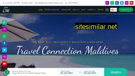 travelconnectionmaldives.com alternative sites