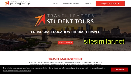 Travelleadersstudenttours similar sites