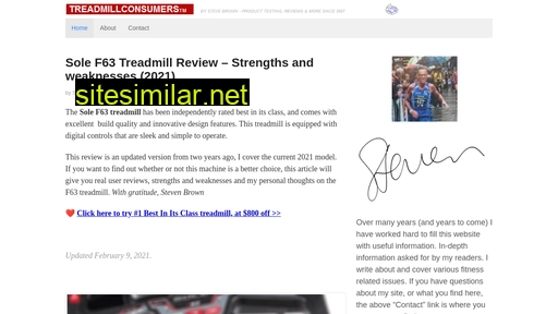 treadmillconsumers.com alternative sites