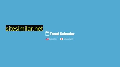 Trend-calendar similar sites