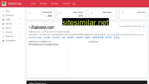 trgkorea.com.statscrop.com alternative sites